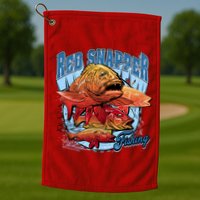 Red Snapper Fishing Golf Towel