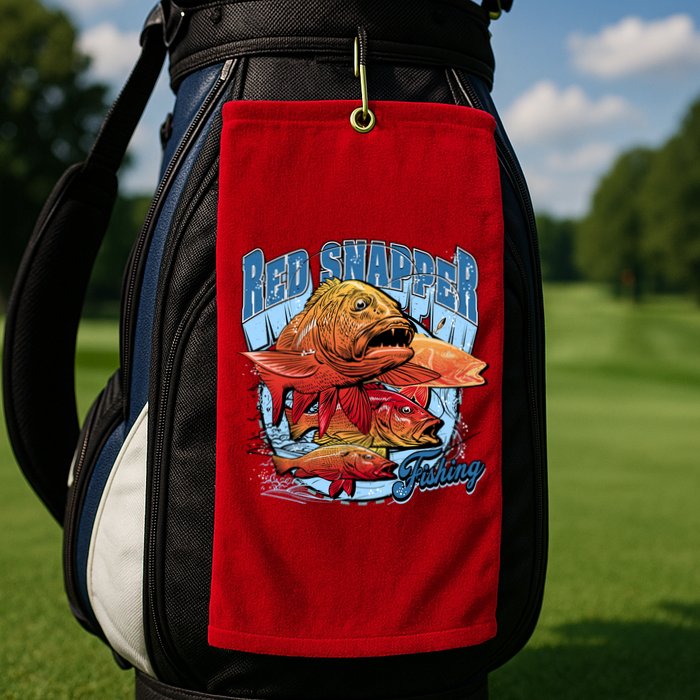 Red Snapper Fishing Golf Towel