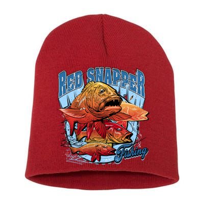 Red Snapper Fishing Short Acrylic Beanie