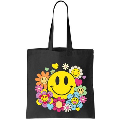 Retro Smile Face Flower Happy Face Flowers Heart Girl Bag
