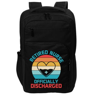 Retro Sunset Funny Retired Nurse Funny Nurse Retirement Quote Impact Tech Backpack