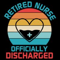 Retro Sunset Funny Retired Nurse Funny Nurse Retirement Quote 16 in Basic Backpack