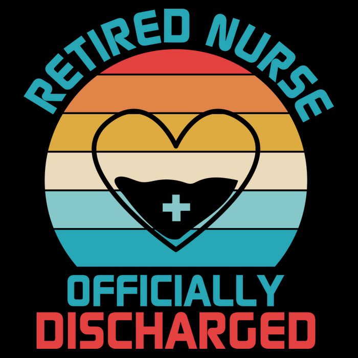 Retro Sunset Funny Retired Nurse Funny Nurse Retirement Quote 16 in Basic Backpack