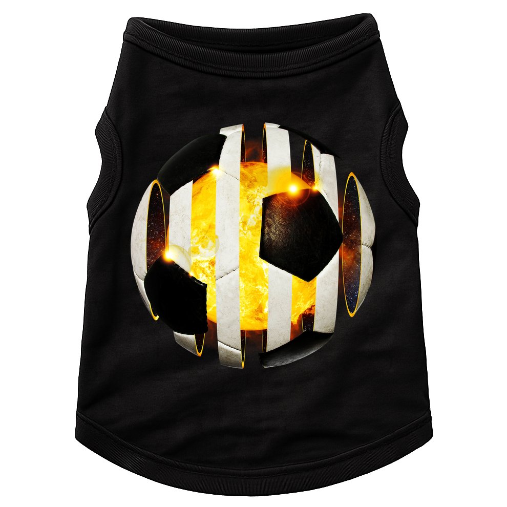 Ripped Soccer Futbol Fire Ball Doggie Tank