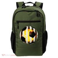 Ripped Soccer Futbol Fire Ball Backpack