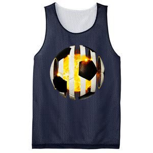 Ripped Soccer Futbol Fire Ball Mesh Reversible Basketball Jersey Tank