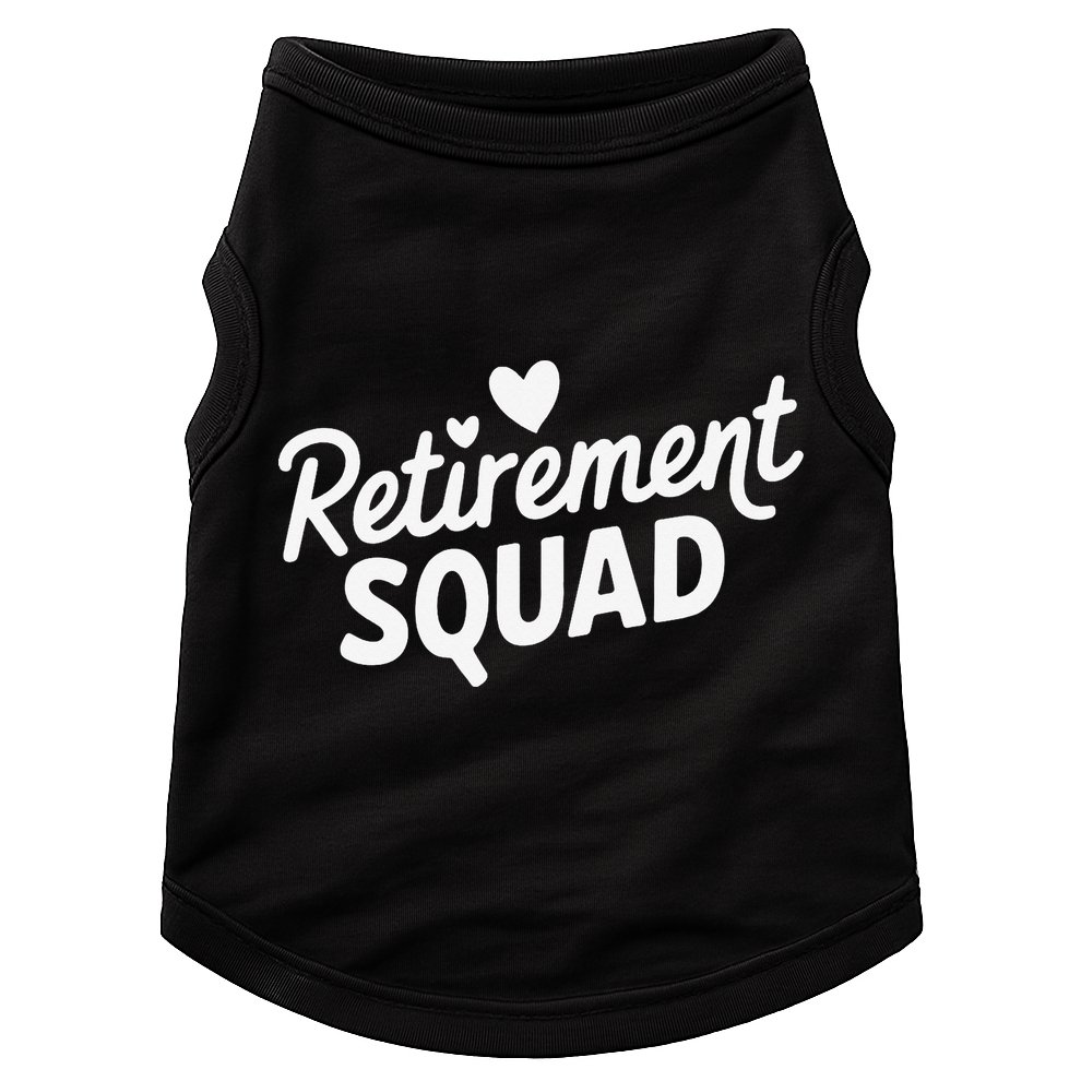 Retirement Squad Fun Retirement Party Celebration Apparel Doggie Tank