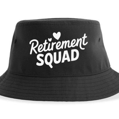 Retirement Squad Fun Retirement Party Celebration Apparel Sustainable Bucket Hat
