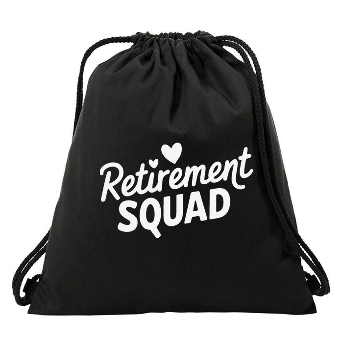Retirement Squad Fun Retirement Party Celebration Apparel Drawstring Bag