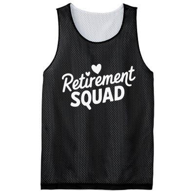 Retirement Squad Fun Retirement Party Celebration Apparel Mesh Reversible Basketball Jersey Tank