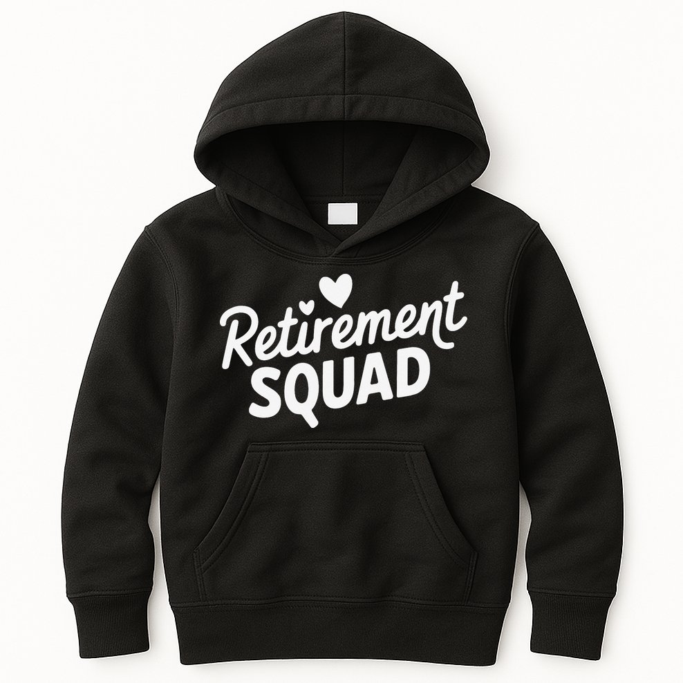 Retirement Squad Fun Retirement Party Celebration Apparel Kids Hoodie