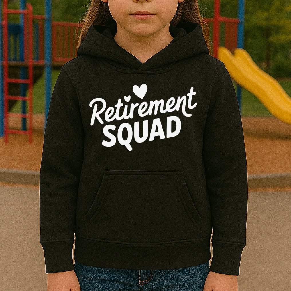 Retirement Squad Fun Retirement Party Celebration Apparel Kids Hoodie
