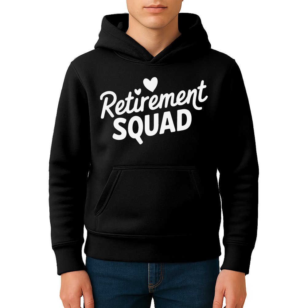 Retirement Squad Fun Retirement Party Celebration Apparel Kids Hoodie