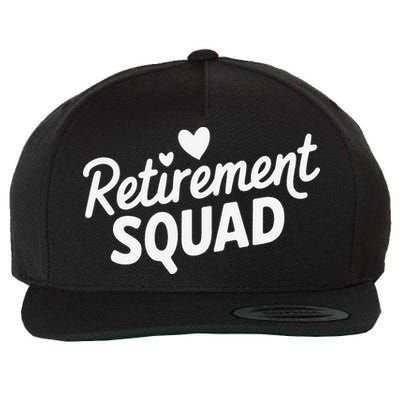 Retirement Squad Fun Retirement Party Celebration Apparel Wool Snapback Cap