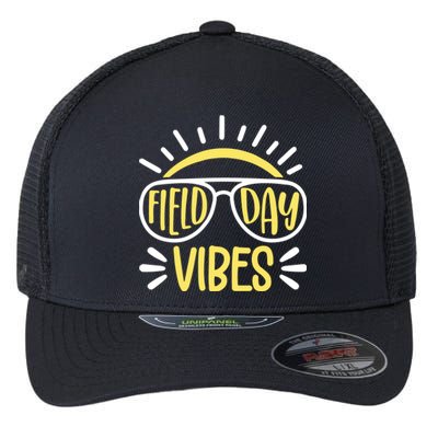 Retro School Field Day Vibes Sports Event Music Festival Meaningful Gift Flexfit Unipanel Trucker Cap