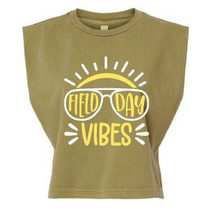 Retro School Field Day Vibes Sports Event Music Festival Meaningful Gift Garment-Dyed Women's Muscle Tee