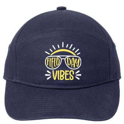 Retro School Field Day Vibes Sports Event Music Festival Meaningful Gift 7-Panel Snapback Hat