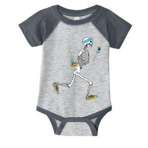 Running Skeleton Funny Infant Baby Jersey Bodysuit