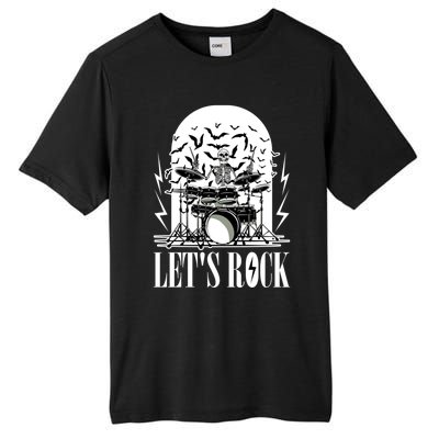 Rocker Skeleton Funny Gift Tall Fusion ChromaSoft Performance T-Shirt