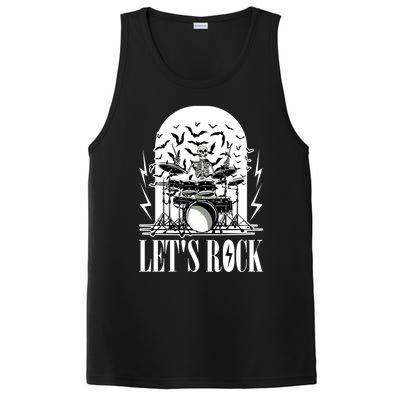 Rocker Skeleton Funny Gift PosiCharge Competitor Tank