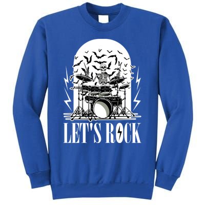 Rocker Skeleton Funny Gift Tall Sweatshirt