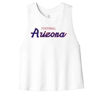 Retro Script Fan Women's Racerback Cropped Tank