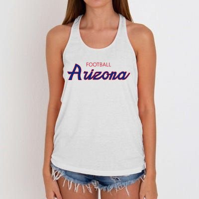 Retro Script Fan Women's Knotted Racerback Tank