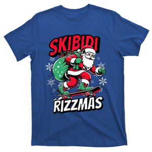 Retro S.K.I.B.I.D.I Funny Santa Clause Skating Board Xmas T-Shirt