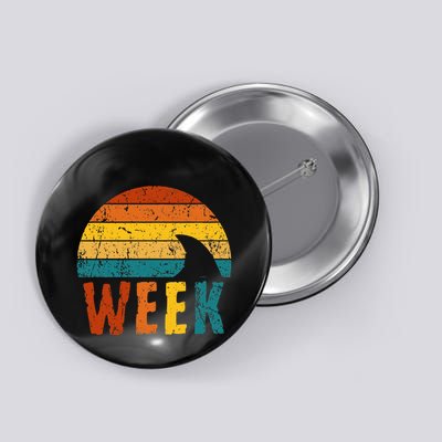 Retro Shark Fin 70s 80s Week Cool Sharks Ocean Animal Lover Button