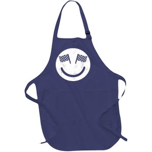 Racing Smile For Race Car Parties Full-Length Apron With Pockets