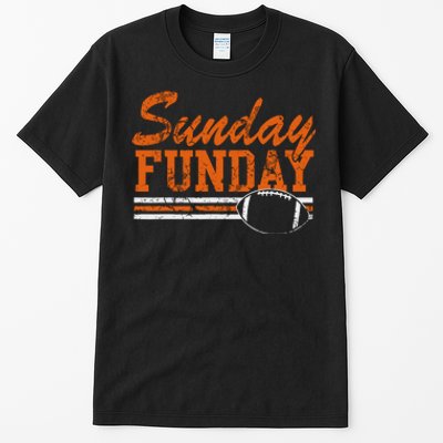 Retro Sunday Funday Football Fan Tall T-Shirt