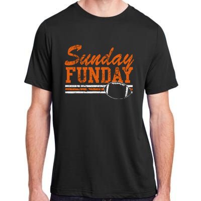 Retro Sunday Funday Football Fan Adult ChromaSoft Performance T-Shirt