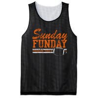 Retro Sunday Funday Football Fan Mesh Reversible Basketball Jersey Tank