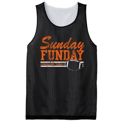 Retro Sunday Funday Football Fan Mesh Reversible Basketball Jersey Tank