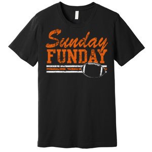 Retro Sunday Funday Football Fan Premium T-Shirt