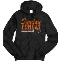 Retro Sunday Funday Football Fan Tie Dye Hoodie