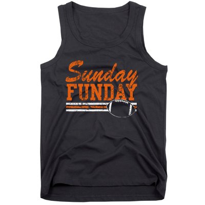 Retro Sunday Funday Football Fan Tank Top