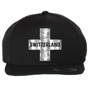 Retro Swiss Flag Of Switzerland Women Souvenir Gift Wool Snapback Cap