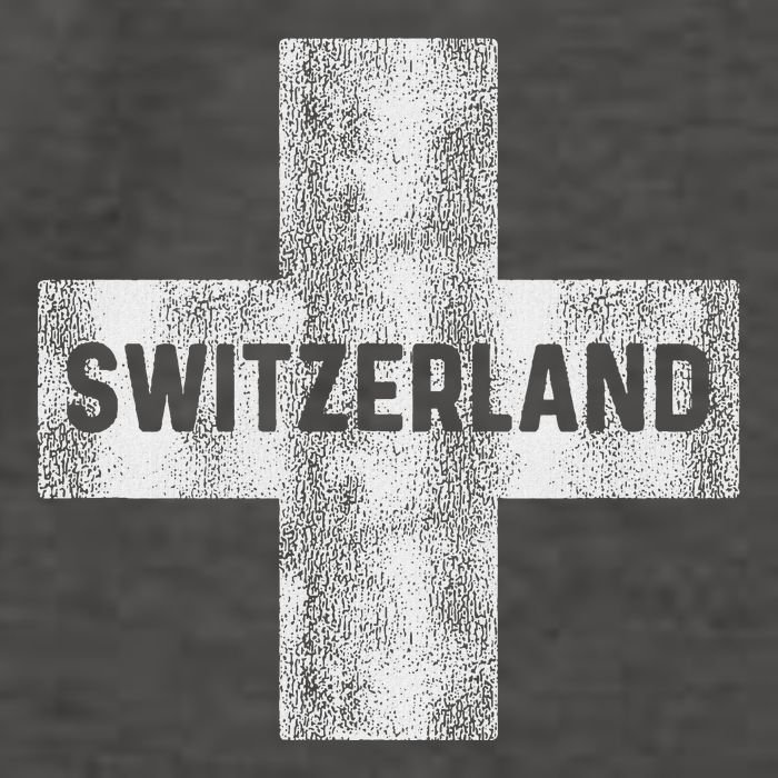 Retro Swiss Flag Of Switzerland Souvenir Gift Vector Backpack