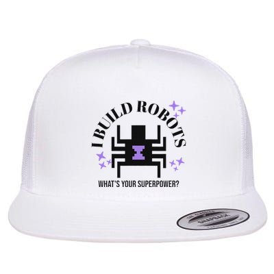 Robotic Superpower Futuristic Design Art Flat Bill Trucker Hat