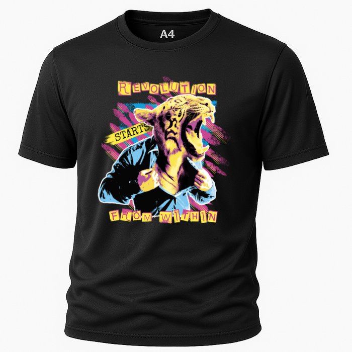 Revolution Starts From Within Lion Quote Performance Shirt