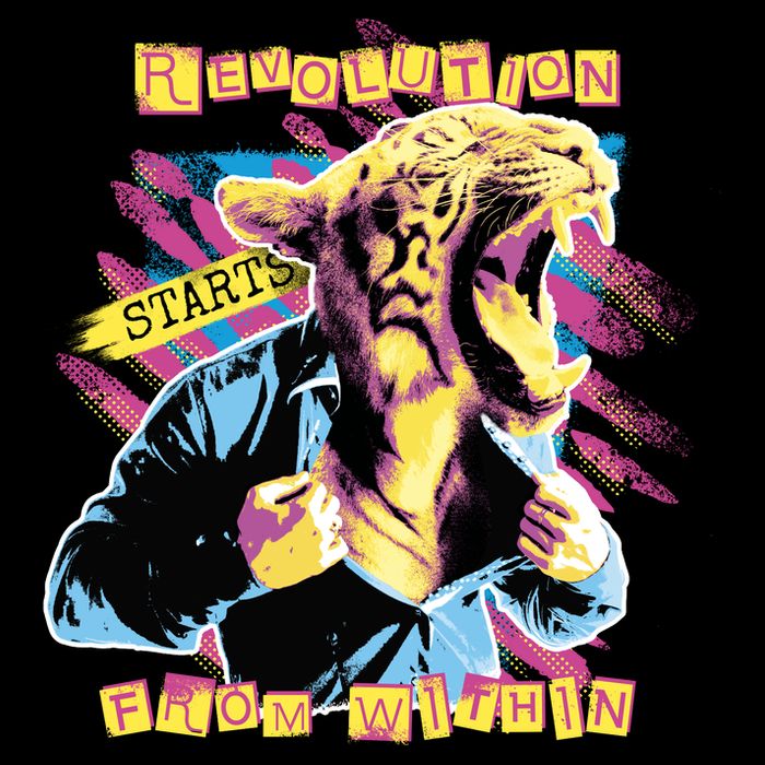 Revolution Starts From Within Lion Quote Performance Shirt