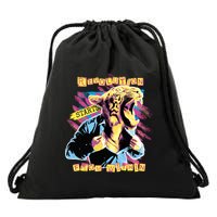 Revolution Starts From Within Lion Quote Drawstring Bag
