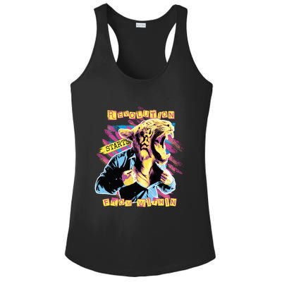 Revolution Starts From Within Lion Quote Ladies PosiCharge Competitor Racerback Tank