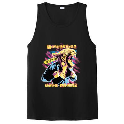 Revolution Starts From Within Lion Quote PosiCharge Competitor Tank