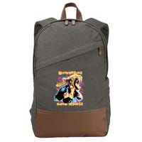 Revolution Starts From Within Lion Quote Cotton Canvas Backpack