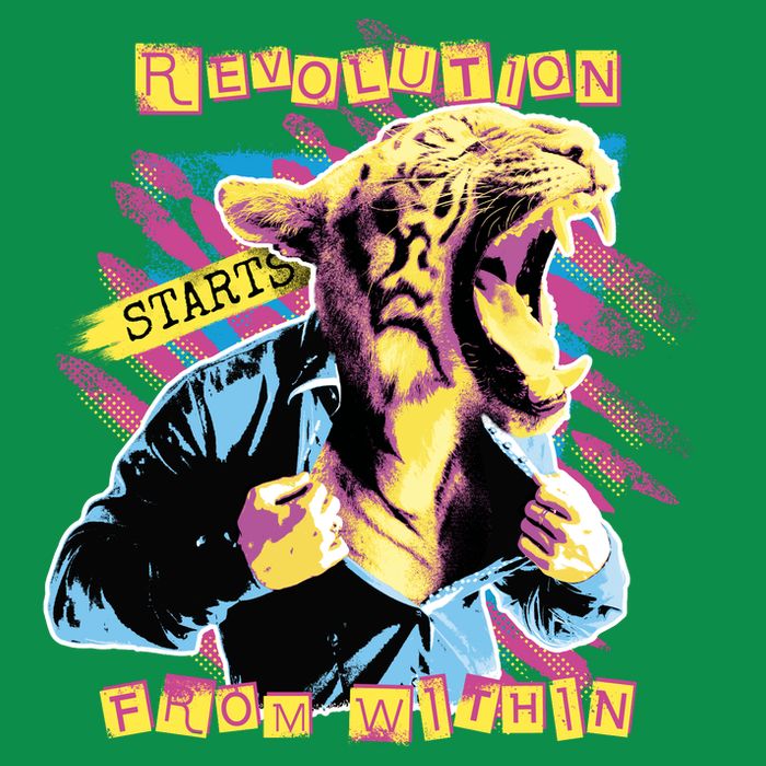 Revolution Starts From Within Lion Quote Sweatshirt
