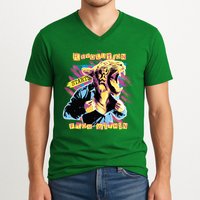 Revolution Starts From Within Lion Quote V-Neck T-Shirt