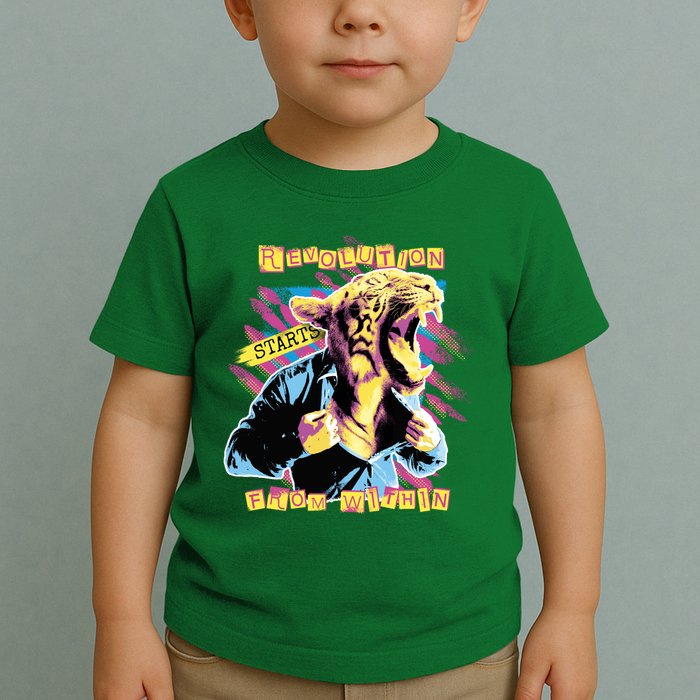 Revolution Starts From Within Lion Quote Toddler T-Shirt