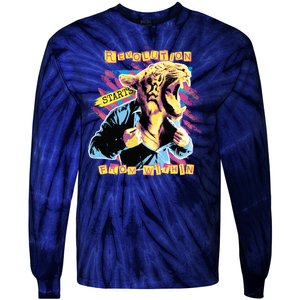 Revolution Starts From Within Lion Quote Tie-Dye Long Sleeve Shirt